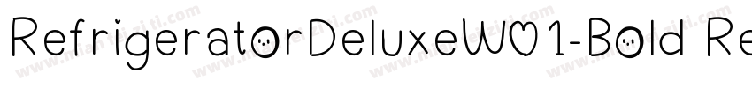 RefrigeratorDeluxeW01-Bold Regular字体转换
